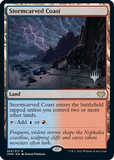 Stormcarved Coast (Promo Pack) [Innistrad: Crimson Vow Promos] | Event Horizon Hobbies CA