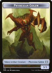 Phyrexian Mite Token (012) // Phyrexian Golem Double-Sided Token [Phyrexia: All Will Be One Tokens] | Event Horizon Hobbies CA