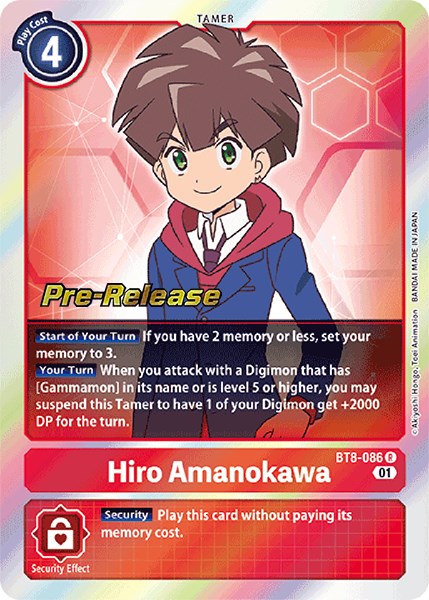 Hiro Amanokawa [BT8-086] [New Awakening Pre-Release Cards] | Event Horizon Hobbies CA