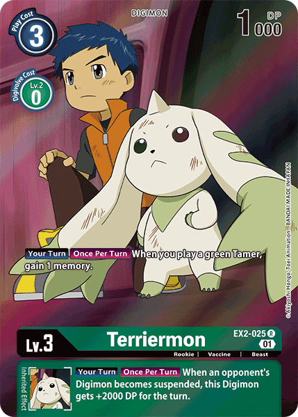 Terriermon [EX2-025] (Alternate Art) [Digital Hazard] | Event Horizon Hobbies CA