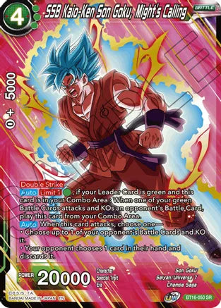 SSB Kaio-Ken Son Goku, Might's Calling (BT16-050) [Realm of the Gods] | Event Horizon Hobbies CA