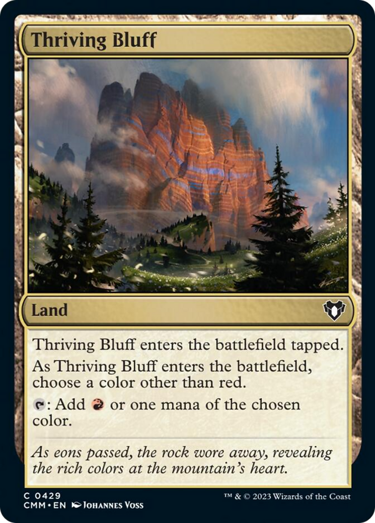 Thriving Bluff [Commander Masters] | Event Horizon Hobbies CA