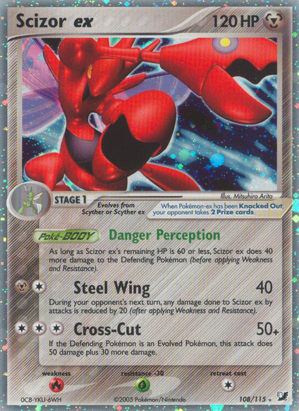 Scizor ex (108/115) [EX: Unseen Forces] | Event Horizon Hobbies CA