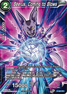 Beerus, Coming to Blows (Unison Warrior Series Boost Tournament Pack Vol. 7) (P-367) [Tournament Promotion Cards] | Event Horizon Hobbies CA