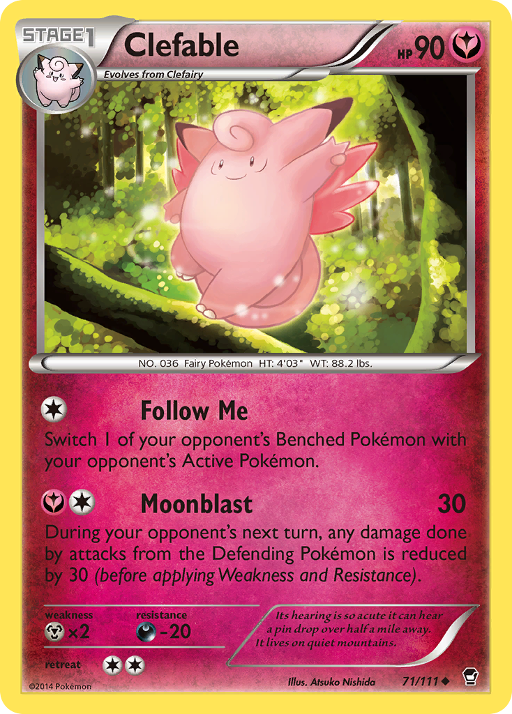 Clefable (71/111) [XY: Furious Fists] | Event Horizon Hobbies CA