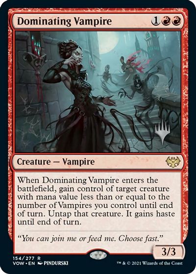 Dominating Vampire (Promo Pack) [Innistrad: Crimson Vow Promos] | Event Horizon Hobbies CA