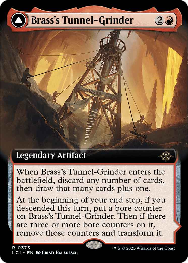 Brass's Tunnel-Grinder // Tecutlan, The Searing Rift (Extended Art) [The Lost Caverns of Ixalan] | Event Horizon Hobbies CA