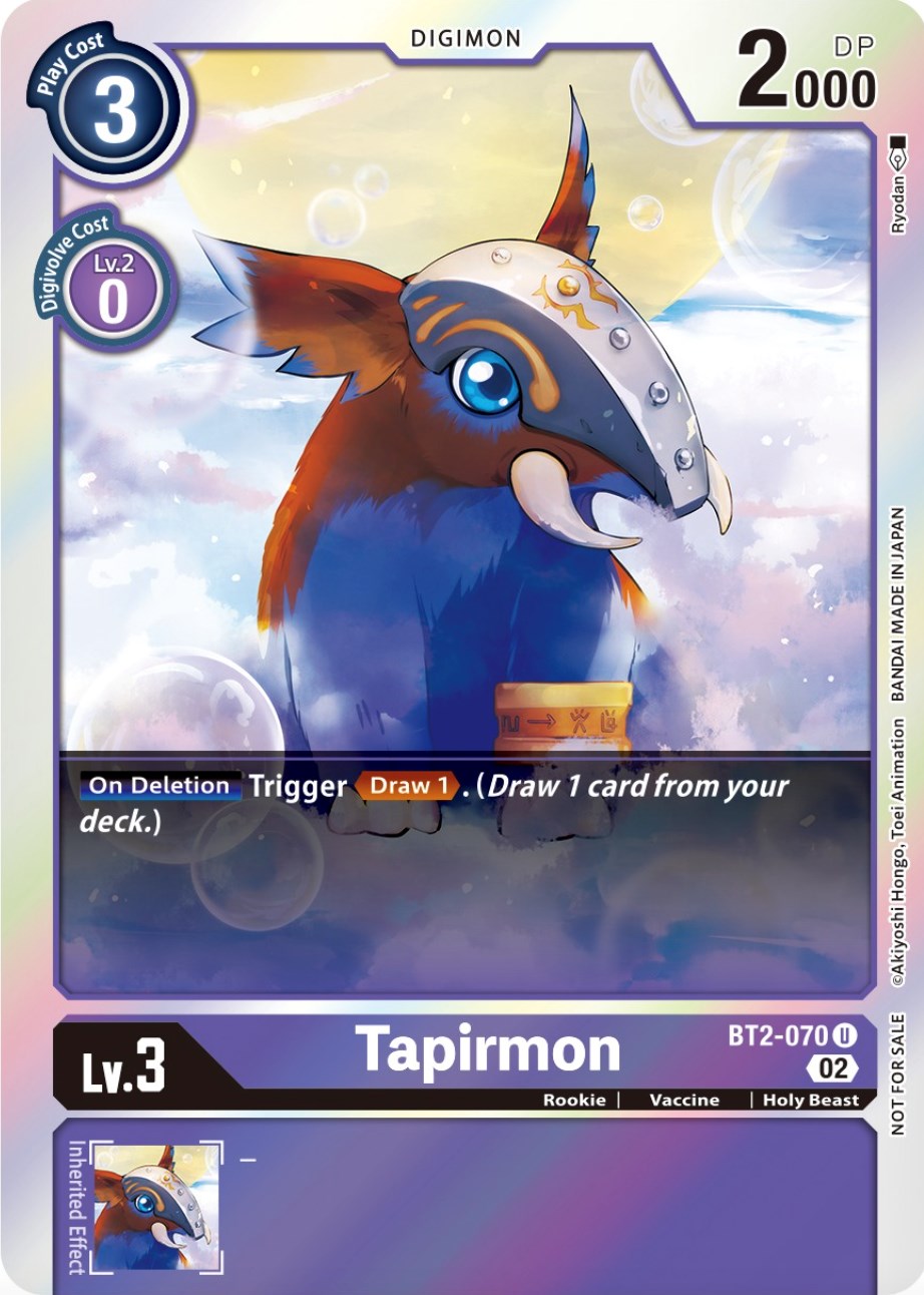 Tapirmon [BT2-070] (Official Tournament Pack Vol.8) [Release Special Booster Promos] | Event Horizon Hobbies CA