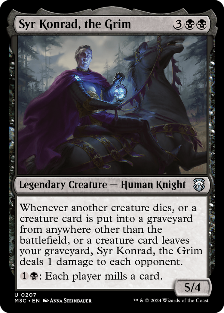 Syr Konrad, the Grim (Ripple Foil) [Modern Horizons 3 Commander] | Event Horizon Hobbies CA