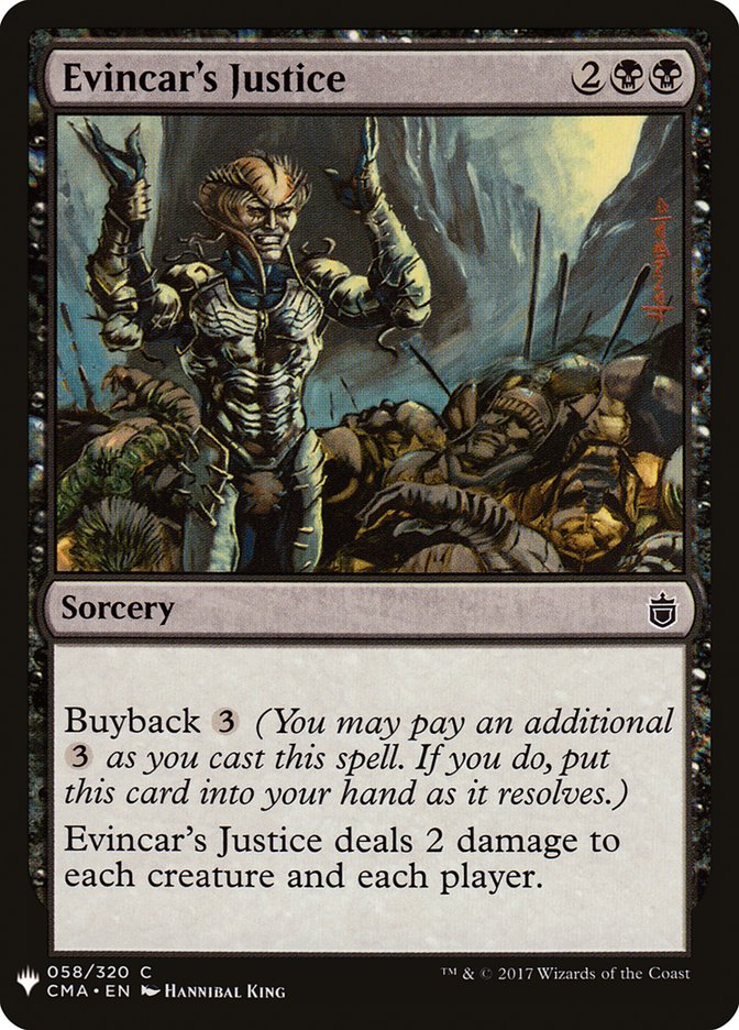 Evincar's Justice [Mystery Booster] | Event Horizon Hobbies CA