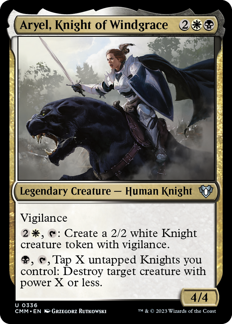 Aryel, Knight of Windgrace [Commander Masters] | Event Horizon Hobbies CA