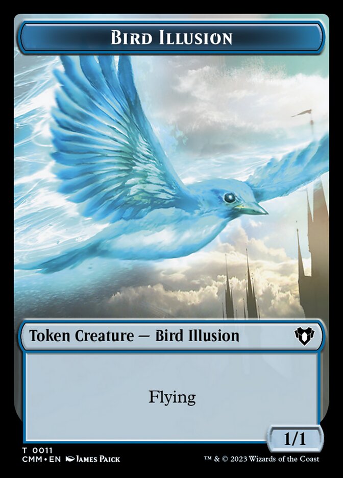 Treasure // Bird Illusion Double-Sided Token [Commander Masters Tokens] | Event Horizon Hobbies CA