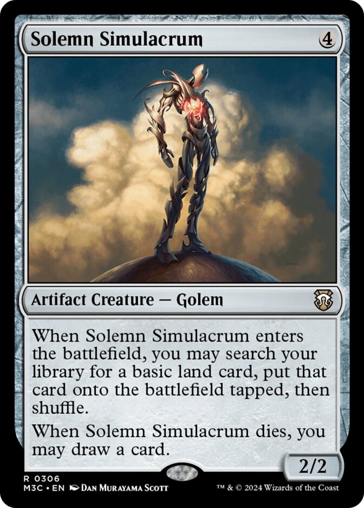 Solemn Simulacrum (Ripple Foil) [Modern Horizons 3 Commander] | Event Horizon Hobbies CA