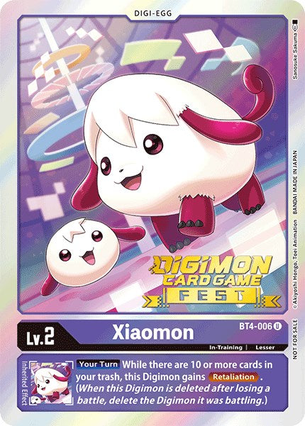 Xiaomon [BT4-006] (Digimon Card Game Fest 2022) [Great Legend Promos] | Event Horizon Hobbies CA