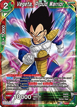 Vegeta, Proud Warrior (BT17-132) [Ultimate Squad] | Event Horizon Hobbies CA