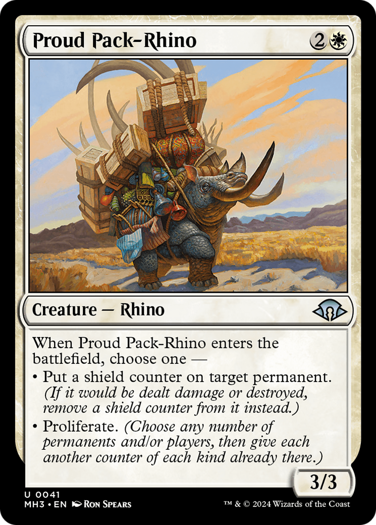 Proud Pack-Rhino [Modern Horizons 3] | Event Horizon Hobbies CA