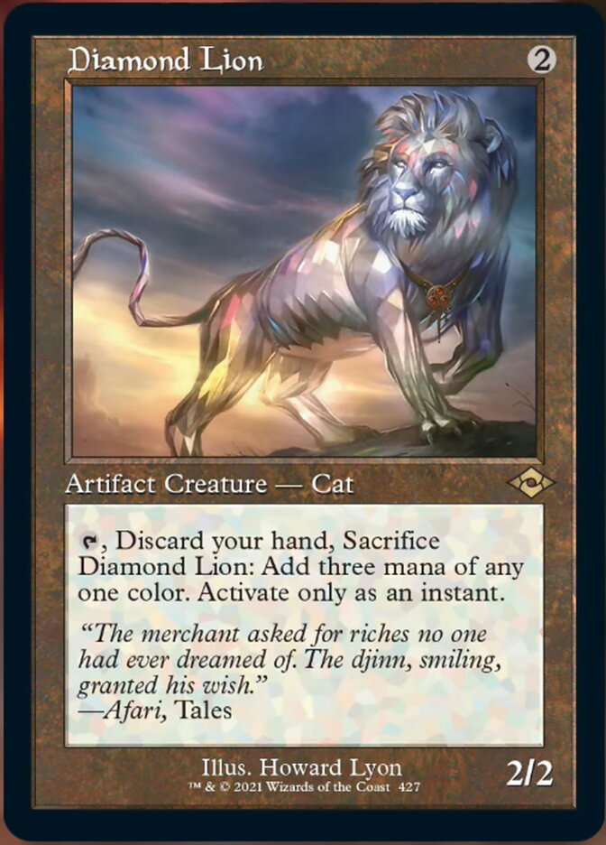 Diamond Lion (Retro Foil Etched) [Modern Horizons 2] | Event Horizon Hobbies CA