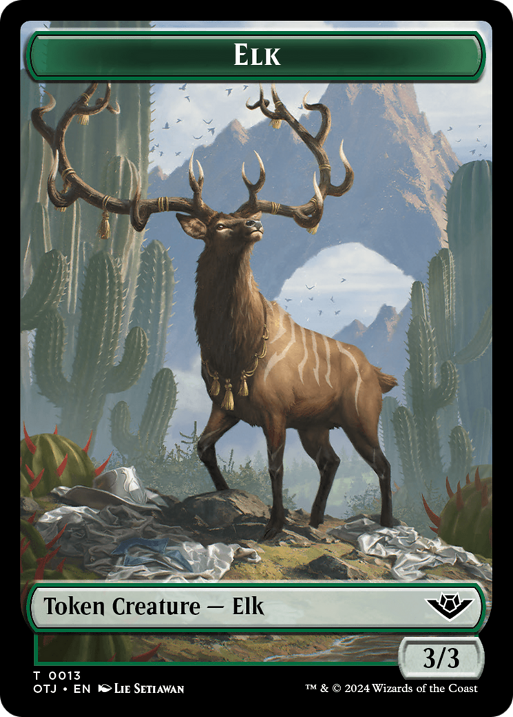 Elk Token [Outlaws of Thunder Junction Tokens] | Event Horizon Hobbies CA