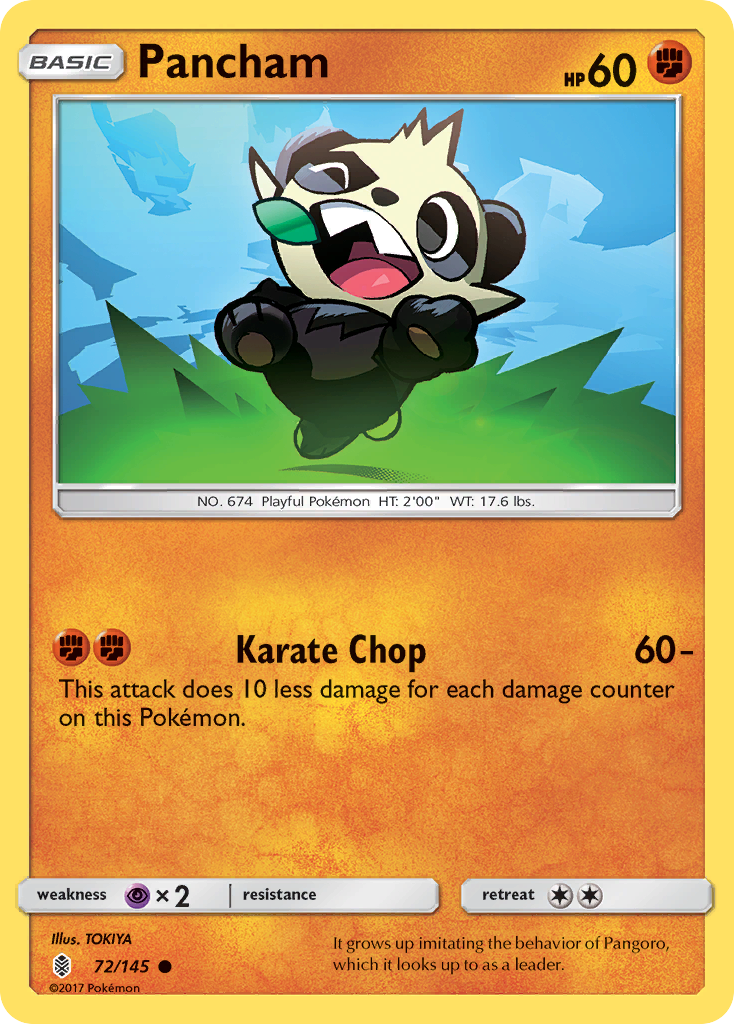 Pancham (72/145) [Sun & Moon: Guardians Rising] | Event Horizon Hobbies CA