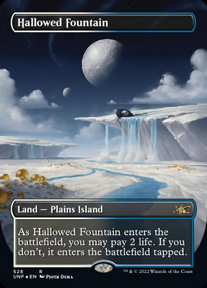 Hallowed Fountain (Borderless) (Galaxy Foil) [Unfinity] | Event Horizon Hobbies CA