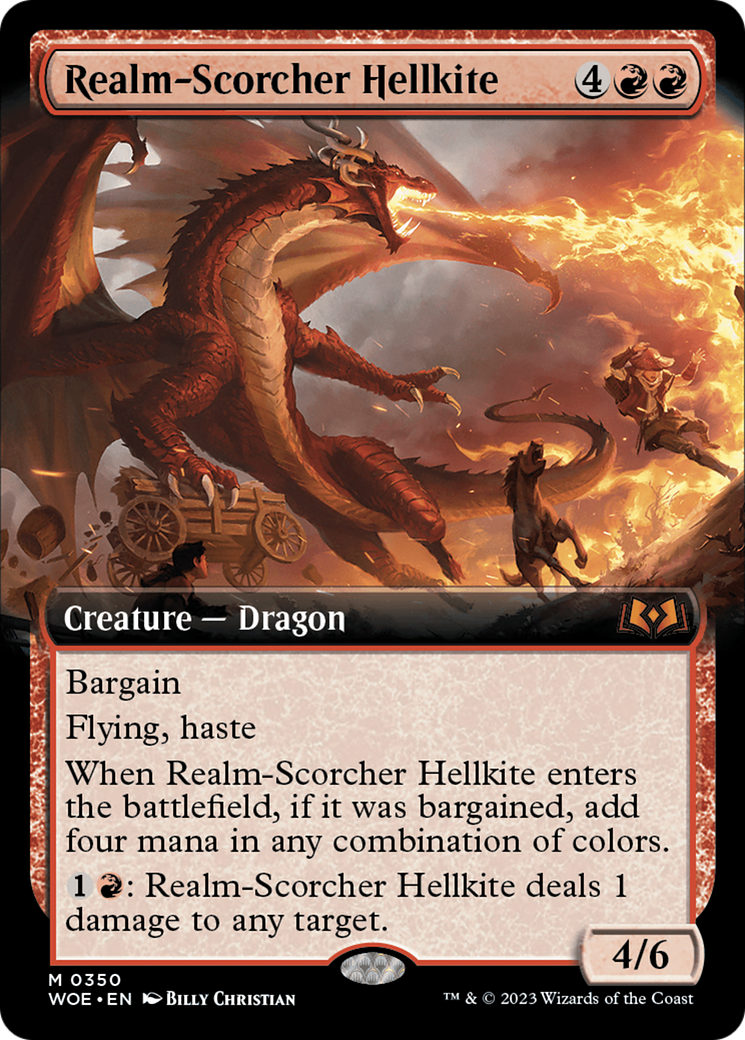 Realm-Scorcher Hellkite (Extended Art) [Wilds of Eldraine] | Event Horizon Hobbies CA