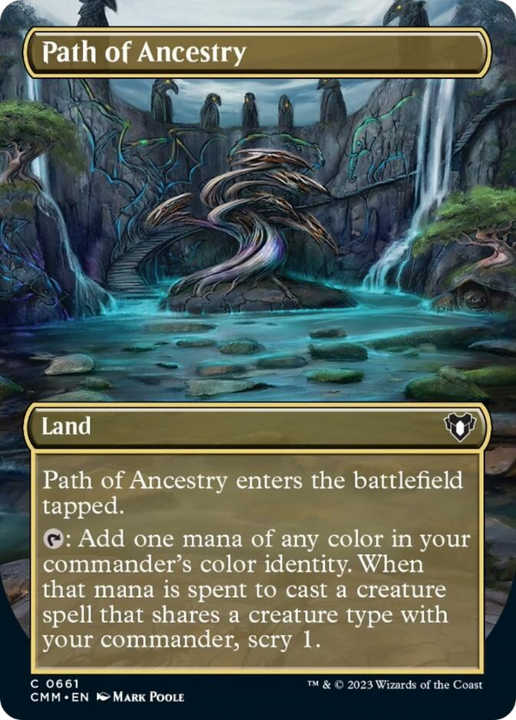 Path of Ancestry (Borderless Alternate Art) [Commander Masters] | Event Horizon Hobbies CA