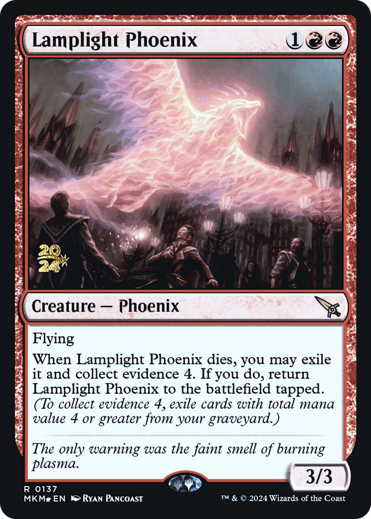 Lamplight Phoenix [Murders at Karlov Manor Prerelease Promos] | Event Horizon Hobbies CA