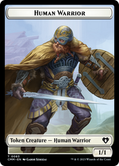 Human Warrior // Zombie Army Double-Sided Token [Commander Masters Tokens] | Event Horizon Hobbies CA