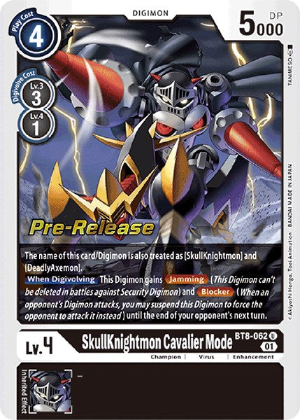 SkullKnightmon: Cavalier Mode [BT8-062] [New Awakening Pre-Release Cards] | Event Horizon Hobbies CA