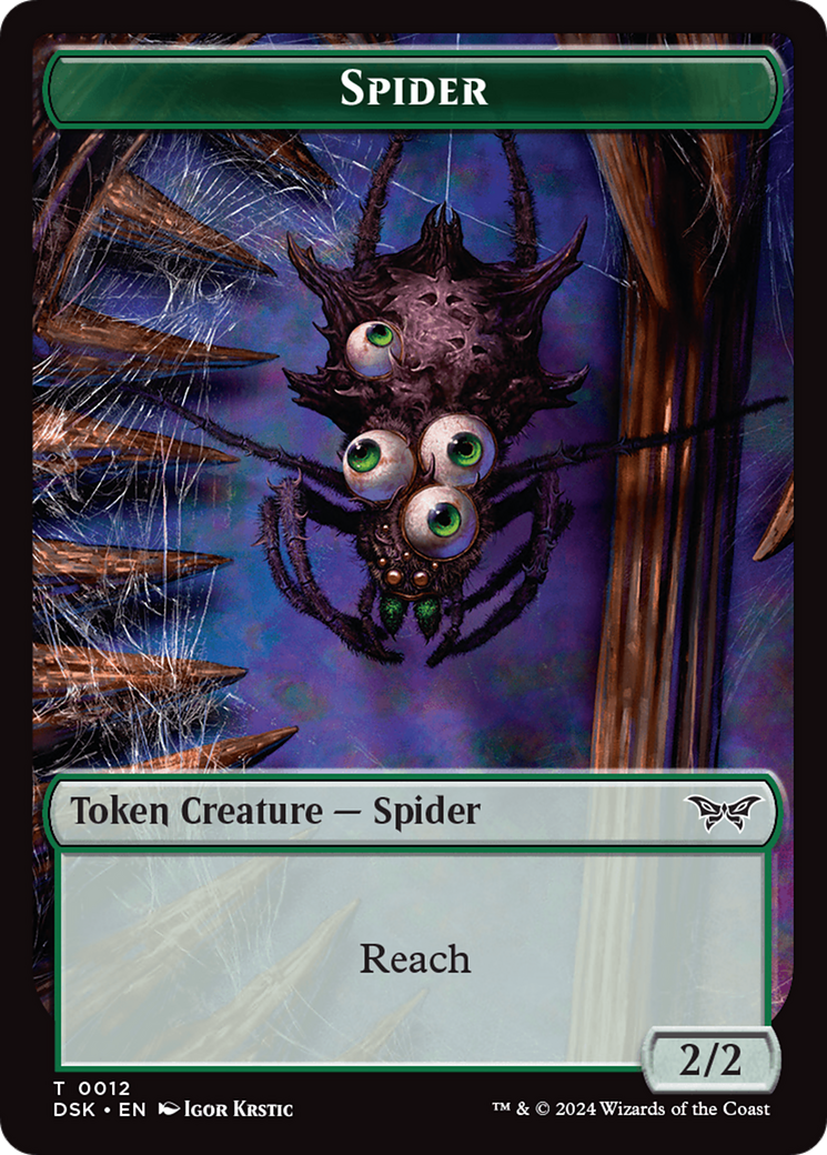 Toy // Spider Double-Sided Token [Duskmourn: House of Horror Tokens] | Event Horizon Hobbies CA