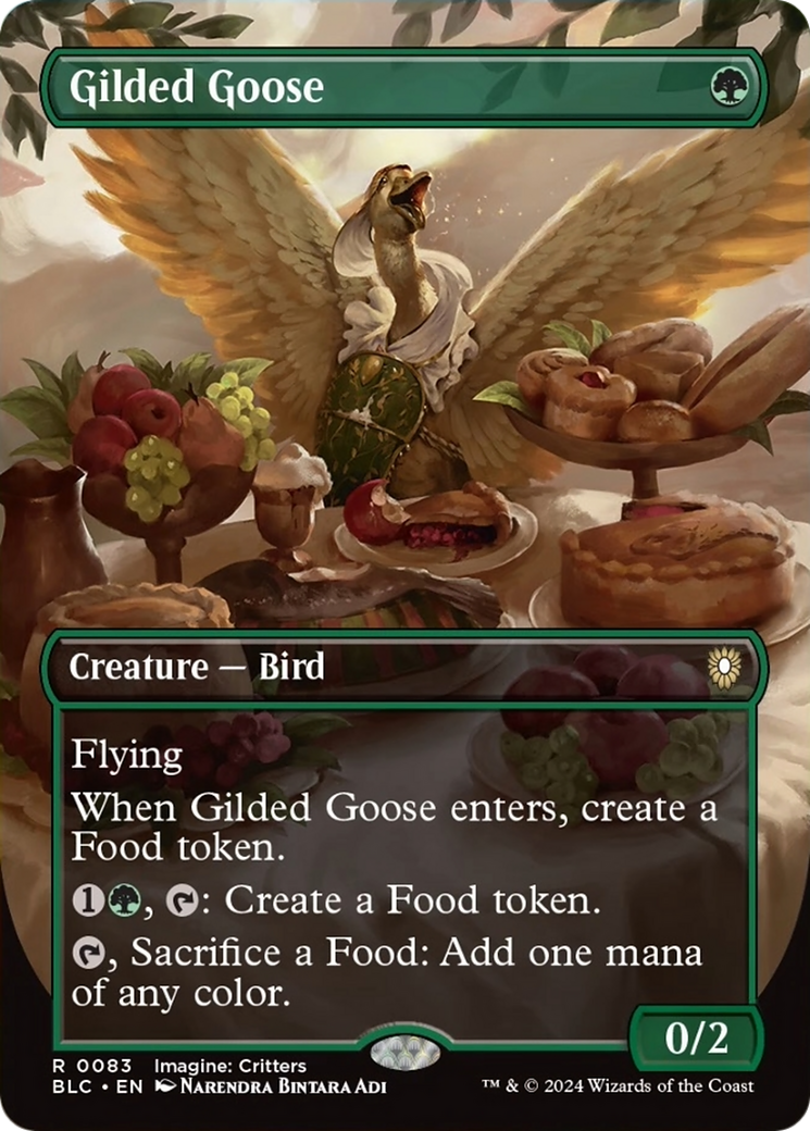 Gilded Goose (Borderless) [Bloomburrow Commander] | Event Horizon Hobbies CA