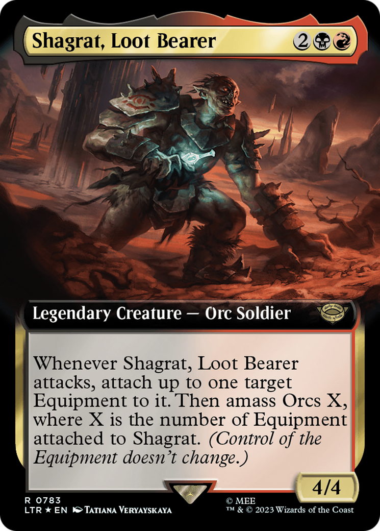 Shagrat, Loot Bearer (Extended Art) (Surge Foil) [The Lord of the Rings: Tales of Middle-Earth] | Event Horizon Hobbies CA