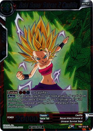 Bold Super Saiyan 2 Caulifla (Event Pack 2 - 2018) (TB1-012) [Promotion Cards] | Event Horizon Hobbies CA