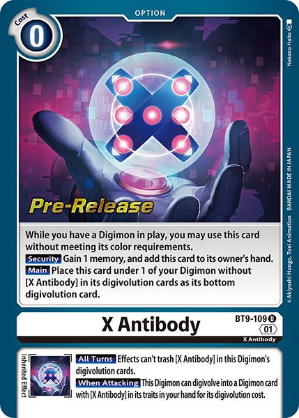 X Antibody [BT9-109] [X Record Pre-Release Promos] | Event Horizon Hobbies CA