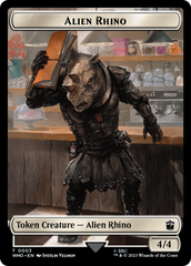 Alien Rhino // Alien Warrior Double-Sided Token [Doctor Who Tokens] | Event Horizon Hobbies CA