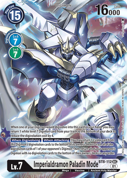 Imperialdramon: Paladin Mode [BT8-112] (Alternate Art) [New Awakening] | Event Horizon Hobbies CA