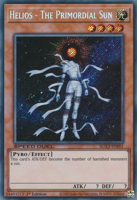 Helios - The Primordial Sun [SGX3-ENF01] Secret Rare | Event Horizon Hobbies CA