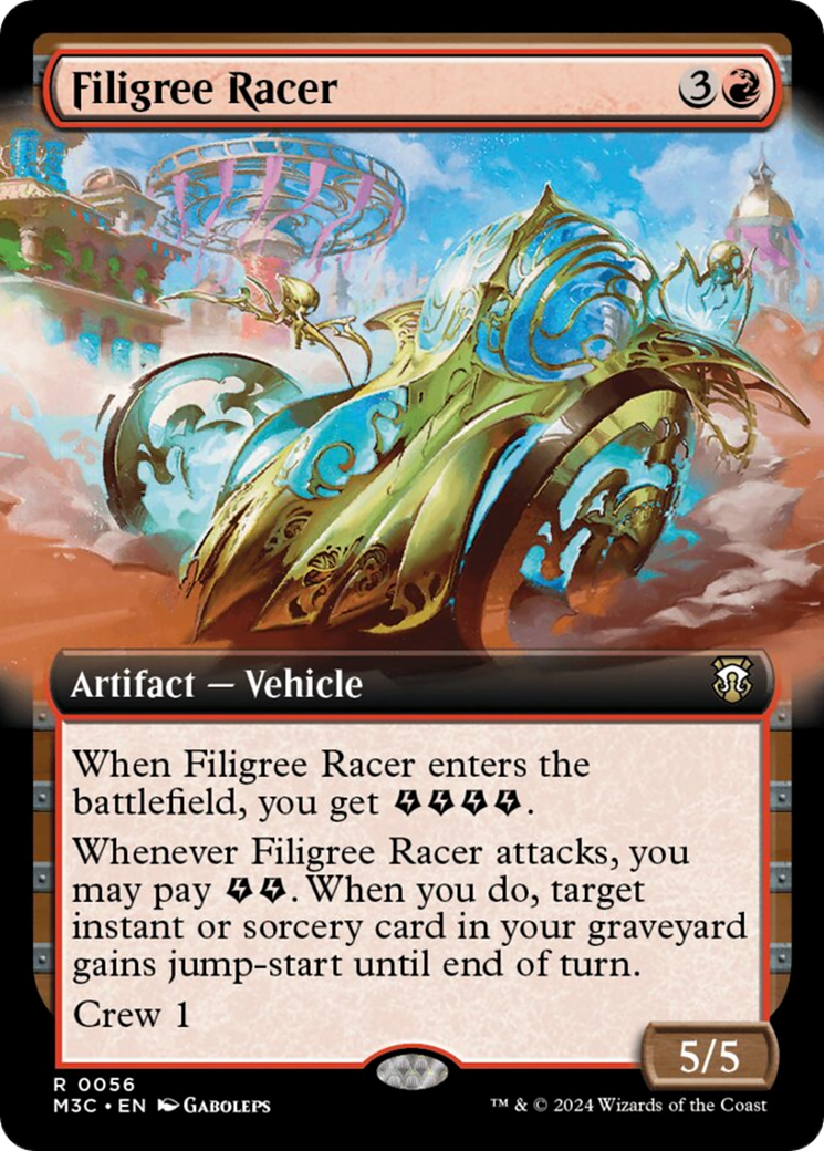 Filigree Racer (Extended Art) [Modern Horizons 3 Commander] | Event Horizon Hobbies CA