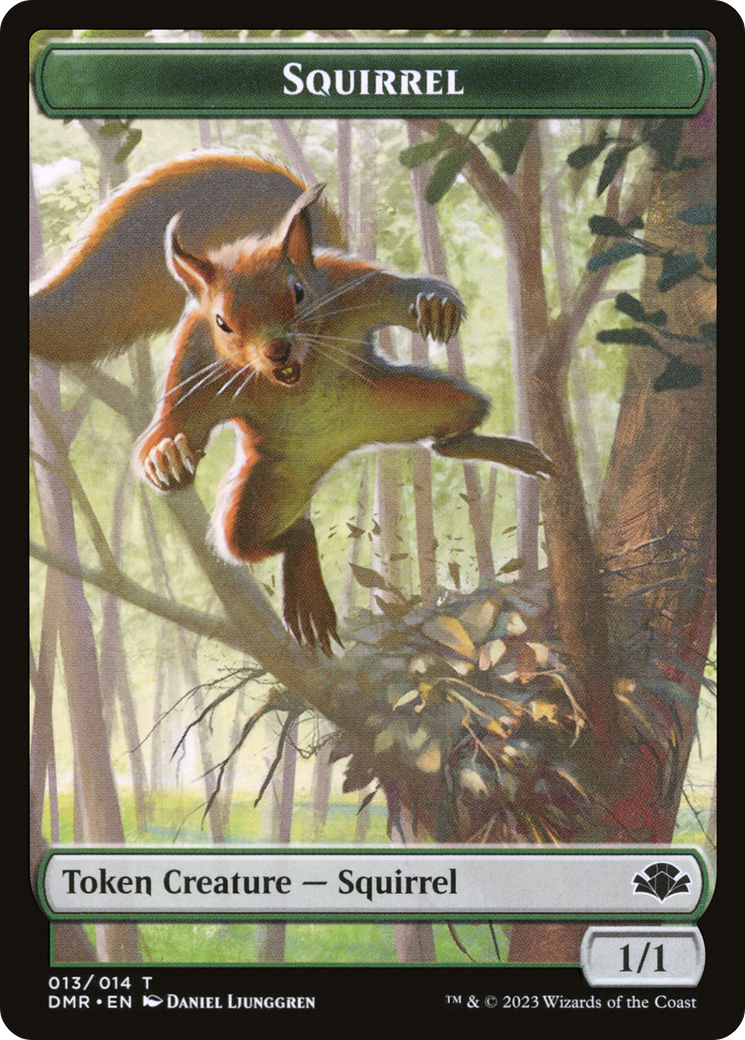 Squirrel Token [Dominaria Remastered Tokens] | Event Horizon Hobbies CA