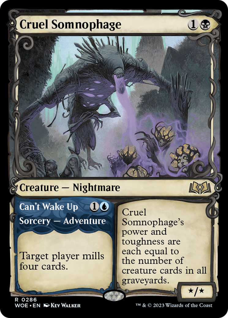 Cruel Somnophage // Can't Wake Up (Showcase) [Wilds of Eldraine] | Event Horizon Hobbies CA