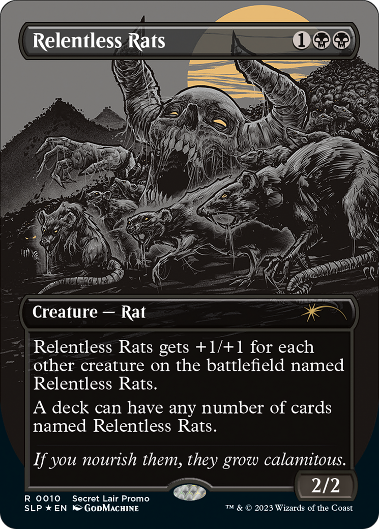 Relentless Rats (Borderless) [Secret Lair Showdown] | Event Horizon Hobbies CA