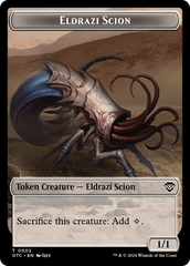 Eldrazi Scion // Treasure Double-Sided Token [Outlaws of Thunder Junction Commander Tokens] | Event Horizon Hobbies CA