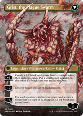 Grist, Voracious Larva // Grist, the Plague Swarm (Borderless) (Textured Foil) [Modern Horizons 3] | Event Horizon Hobbies CA