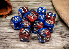 Dice - Chessex - War Dice - 16mm D6 (12pc) | Event Horizon Hobbies CA