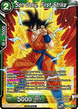 Son Goku, First Strike (Tournament Pack Vol. 8) (P-386) [Tournament Promotion Cards] | Event Horizon Hobbies CA