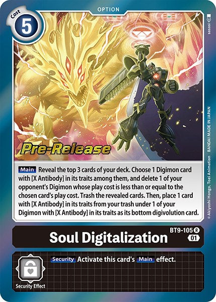 Soul Digitalization [BT9-105] [X Record Pre-Release Promos] | Event Horizon Hobbies CA