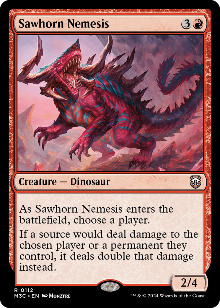 Sawhorn Nemesis [Modern Horizons 3 Commander] | Event Horizon Hobbies CA