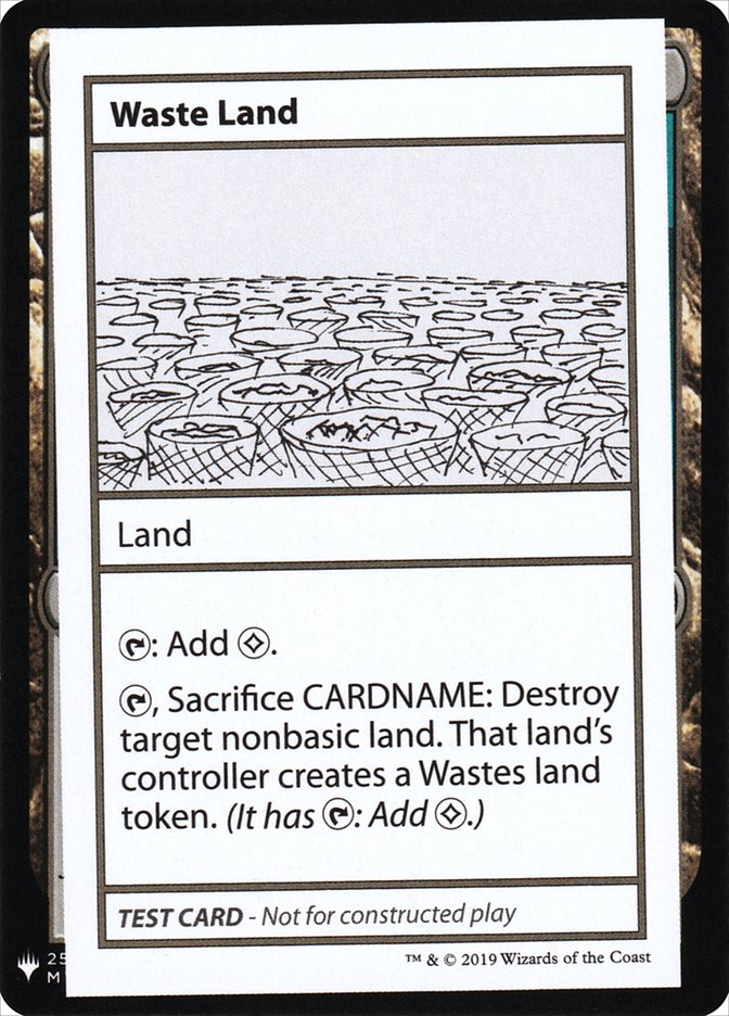 Waste Land [Mystery Booster Playtest Cards] | Event Horizon Hobbies CA