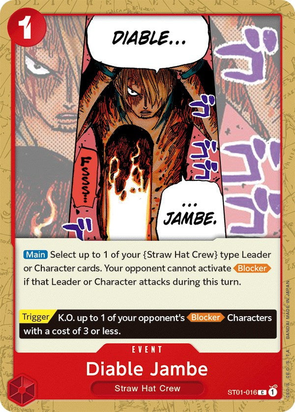 Diable Jambe [Starter Deck: Straw Hat Crew] | Event Horizon Hobbies CA