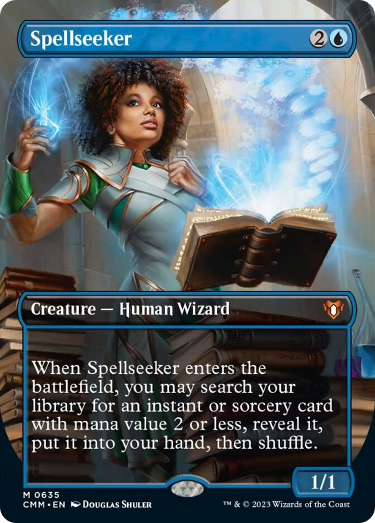 Spellseeker (Borderless Alternate Art) [Commander Masters] | Event Horizon Hobbies CA